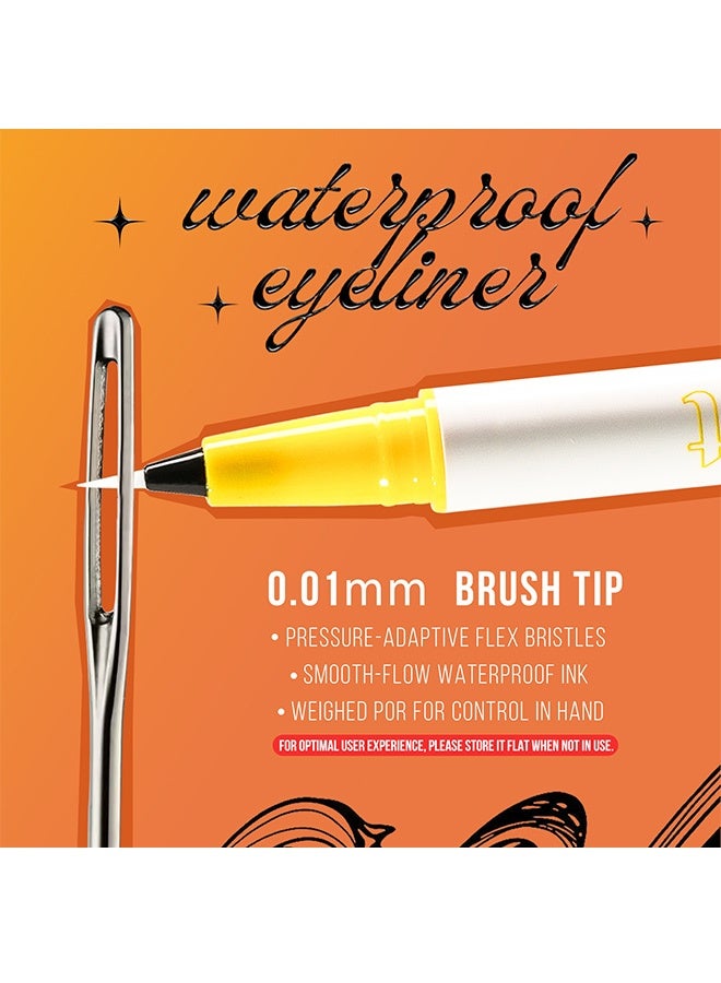 Smile Eyeliner pen - long-lasting, waterproof, quick-drying, vivid color, non-marring eyeliner liquid pen - 02#dark brown - Image 5